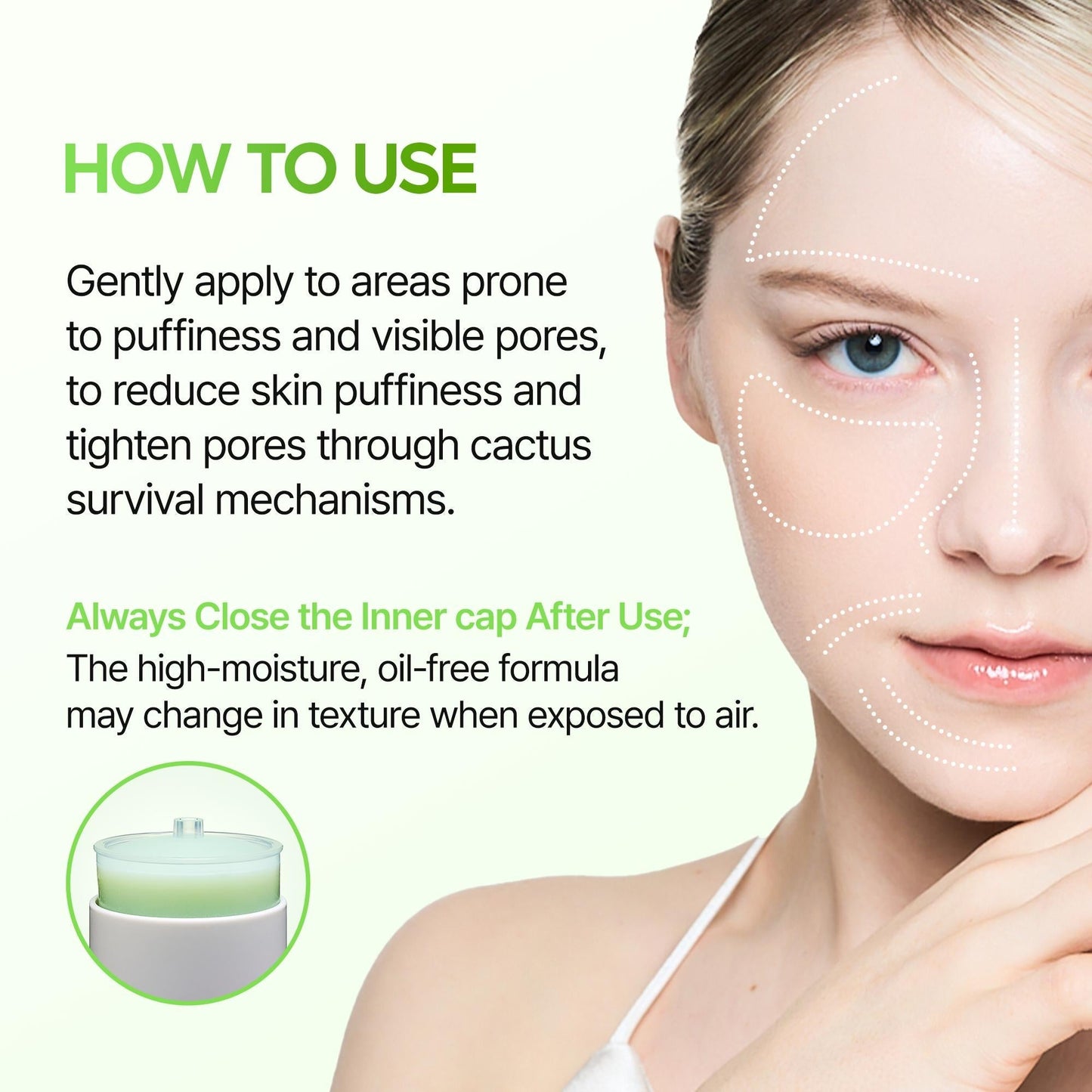 🌵🌵CACTOX PORE RELIEF MULTI BALM with Cactus Cooling Reduce Puffiness & Pore Tightening for Visible Pore Care Skin Repair