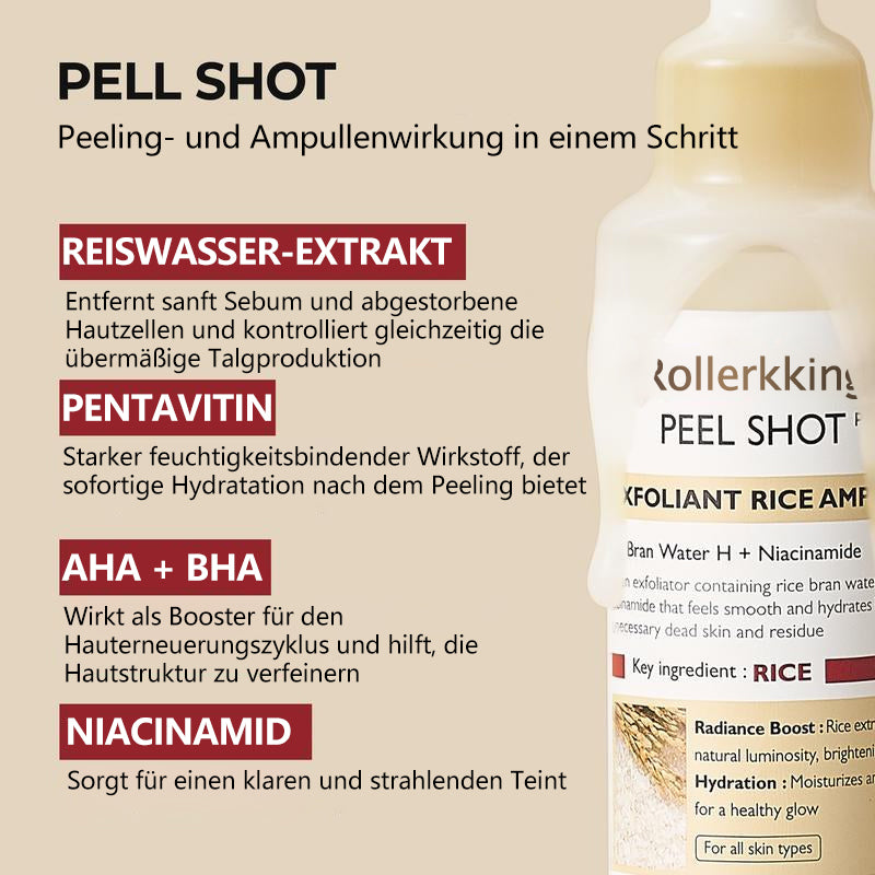 Rollerkking Reis-Ampullen Set für strahlende Haut