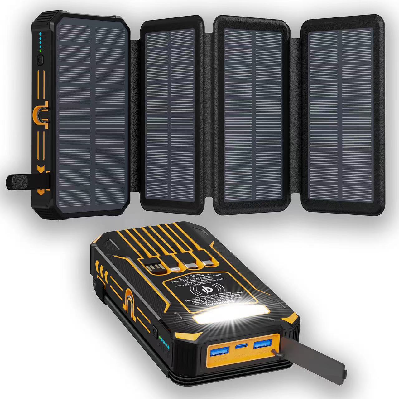🔥Hot Sale 52% OFF 🔥 CoreVitals Solar Power Bank with Wireless Charging