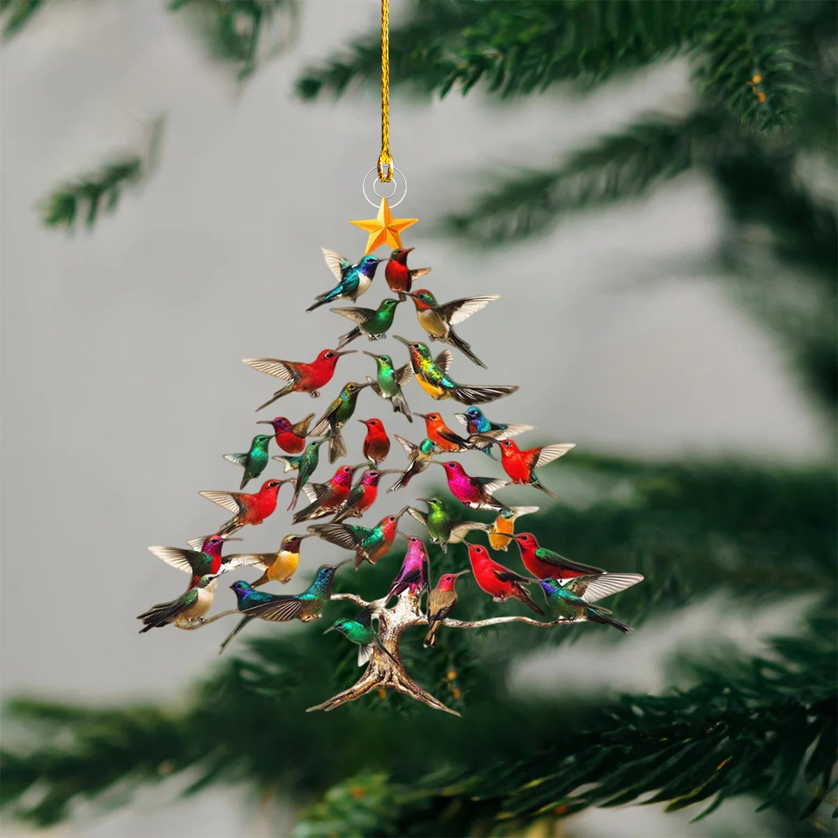 🔥2025 New Release 50% OFF - 🐦🎄Hummingbird Christmas Ornament✨(Same as in the video)