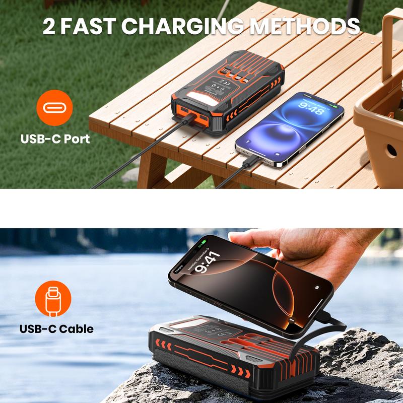 🔥Hot Sale 52% OFF 🔥 CoreVitals Solar Power Bank with Wireless Charging